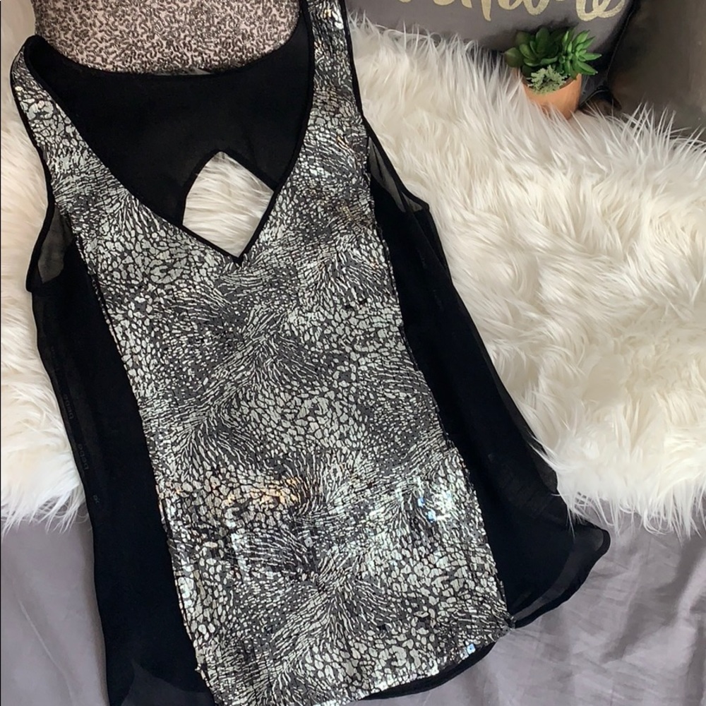Bebe Sequins Top sz. S